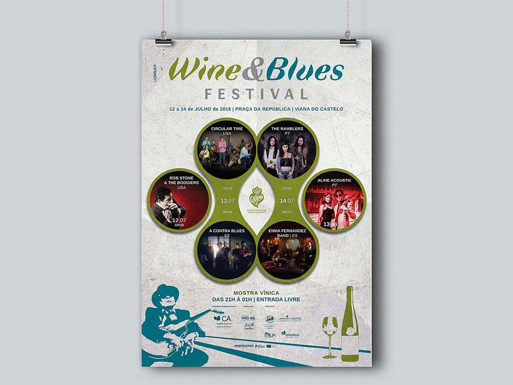 Wine & Blues Festival - Comunicação e design
